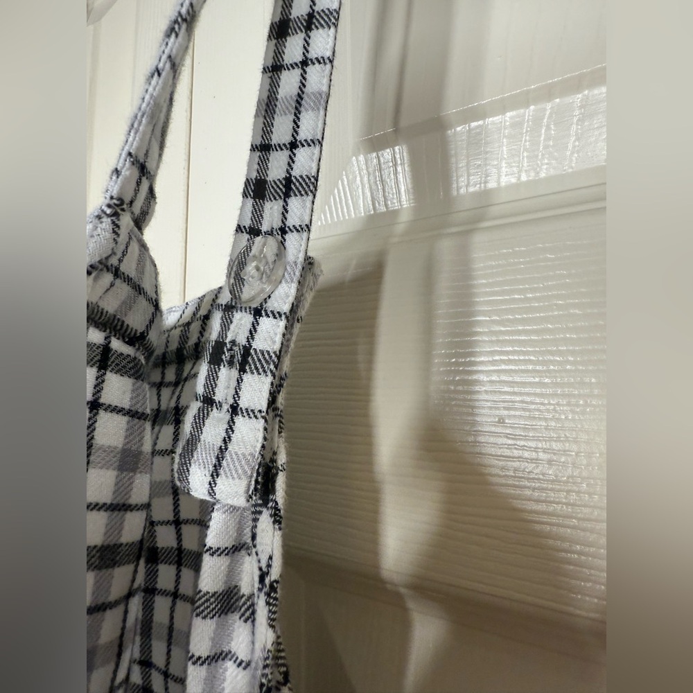 American Eagle Women’s Plaid Overall Mini Dress - Picture 6 of 7